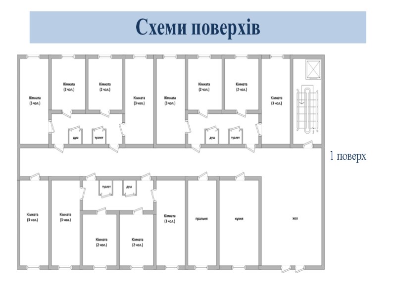 1 поверх Схеми поверхів